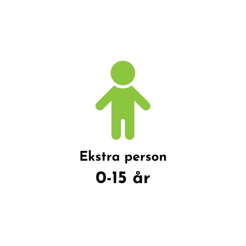 Ekstra person 0-15 r