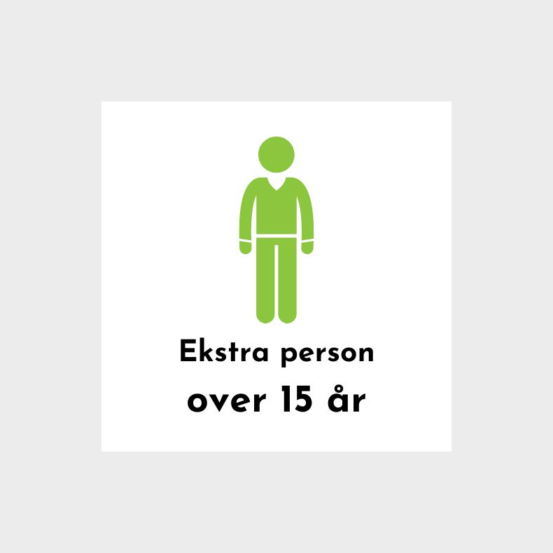 Ekstra person over 15 r